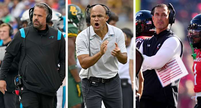 Matt Rhule and Dave Aranda and Luke Fickell coaches